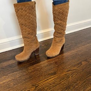 UGG suede weave boots